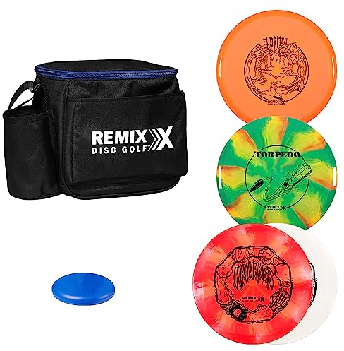 Remix Disc Golf Starter Bag + 4-Disc Set
