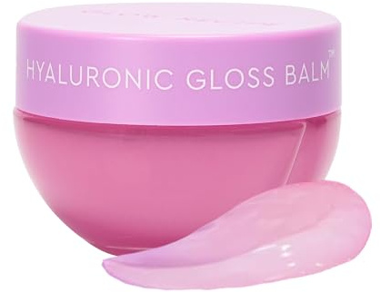 Glow Recipe Hyaluronic Acid Plumping Lip Balm for Women & Men - Clear, Hydrating High-Shine Gloss + Overnight Dry Lips Treatment for a Smooth, Fuller Look - Makeup Prep, Korean Skin Care, 15ml