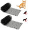 2 Pcs Pinchos Anti Gatos,200x28 cm Plástico Repelente,Plegable Anti Estera del Gato,con 16 Clavijas Repelente,para Animales de Mascotas Adecuado para Jardines Interiores Y Exteriores