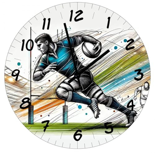 CBKREATION Rugby glasklocka 29 cm