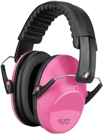 SHOCHX Ear Defenders Children 3-16 Years, SNR 27dB Noise Cancelling Headphones for Kids (Pink)