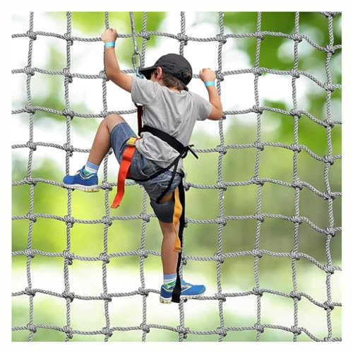 Rete di Sicurezza per Bambini Rete da Arrampicata Rete da Esterno Amaca Altalena Sicurezza Telaio da Arrampicata Rete(10mm-12cm,2X5m/6.6X13.4ft)
