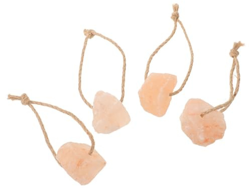 GRIRIW 4 Pezzi Blocco di Sale Minerale per Bestiame e Cervo, Fornisce Minerali Essenziali, Facile da Usare, Colore Cachi, per Cavalli e Altri Animali