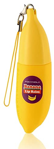 TONYMOLY Magic Food Banana Lip Balm - Feuchtigkeitsspendender Lippenbalsam mit Bananenextrakt, Milchprotein, Kokosnussöl, Ceramid 3 - Lippenpflege für trockene, rissige Lippen, 7 g