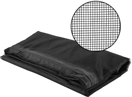 M-D Building Products 14179 38 in. x 83 in. Black Fiberglass Magnetic Screen Door