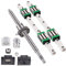 GooEquip Linearführung HGR20 300mm Linearschiene mit 4PCS Gleitblock + 1PCS SFU1605 300mm Kugelumlaufspindel mit Kugelmutter, BF12/BK12 Unterstützung, DSG16H, Kupplung für 3D Drucker CNC Maschine