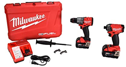Milwaukee 3699-22 18V Surge Impact and Hammer Drill Combo Kit w/ 2 5Ah Batteries