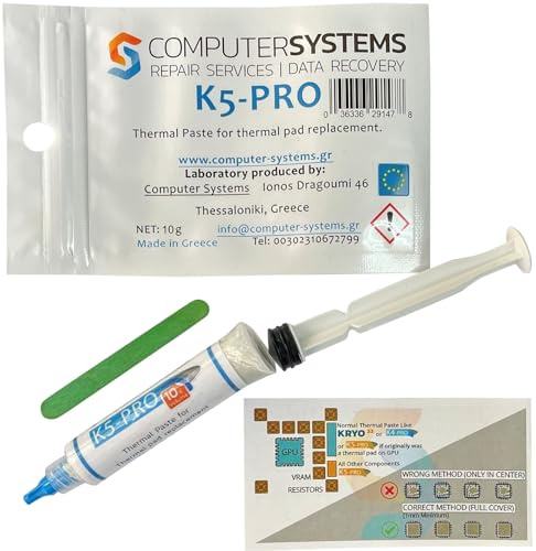 Pasta térmica Viscosa K5 Pro de 10 g para líquido de Repuesto de Almohadilla térmica (CSGR)