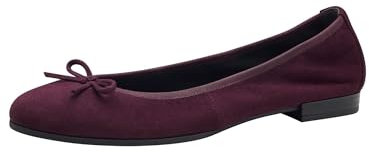 Tamaris Damen Ballerina Leder bequem; Merlot, EU 41