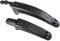 MEGHNA 2 Teile-Universal Fahrrad Schutzblech Set Volle-Cover Bike Fender Set24/26/27.5 Zoll Fuer MTB Road Bike Mountain Bike Schwarz