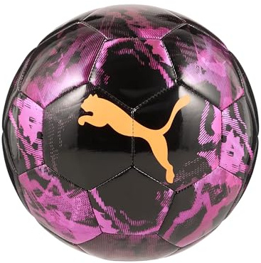 PUMA Pallone da allenamento CUP Graphic - Palloni da allenamento Unisex, Pure Magenta-PUMA Black-Heat Fire, 5