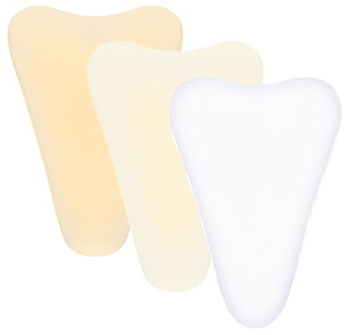 Nudorpn Private Parts - Lot de 3 coussinets de protection pour femme - Durable et doux pour la peau - Réutilisable, imperméable, auto-adhésif - Invisible - Pour la natation, le yoga, multicolore