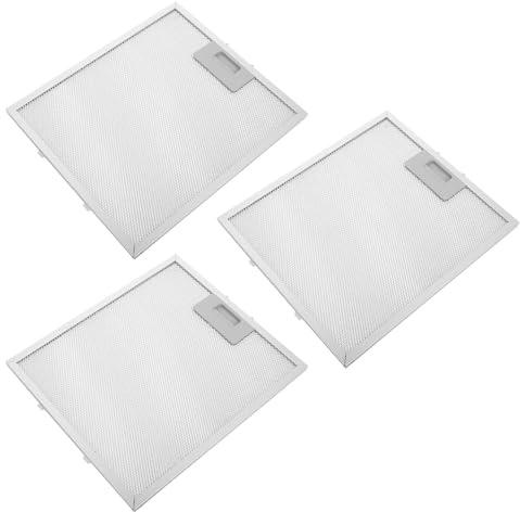 TEHAUX Filtro Metálico para Campana Extractora de Grasa en Aluminio Plata, Fácil de Limpiar y Mejora la Calidad del Aire Cocina