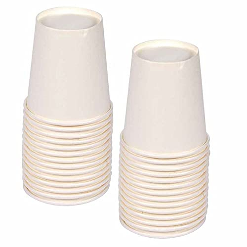 Paris Prix Lot de 100 Gobelets en Carton Vitamine 20cl Blanc