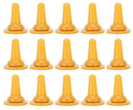 15-pack Flasknappar för Husdjur, Ersättningsnipplar för Matningsflaskor till Valpar, Katter och Kaniner