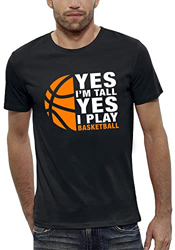 PIXEL EVOLUTION Basketball-T-Shirt – für Basketballspieler Herren, Schwarz , 56