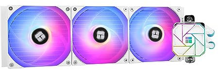 Thermalright Aqua Elite 360 White V3 Liquid CPU Cooler, 360 Cooling Row Size, 3 x 120mm PWM Fans,for AM4/AM5, Intel LGA1150/1151/1155/1156/1200/1700/1851,Desktop CPU Cooler 360mm AIO