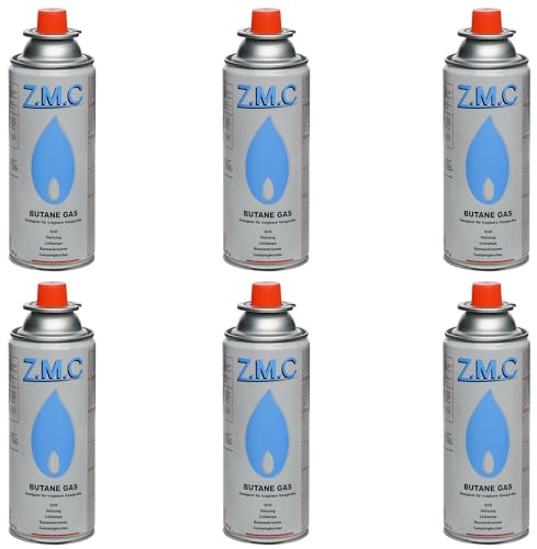 Z.M.C 6X butan gaspatroner 227 g MSF-1a bajonett EN417 för campingkök
