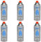 Z.M.C 6X Butan Gaskartuschen 227g mit Ventil Typ MSF-1a, Universal Gaskartusche Butangas Kartuschen mit Bajonett Anschluss für Campingkocher, Gasheizung, Gasbrenner, Unkrautbrenner, Lötbrenner