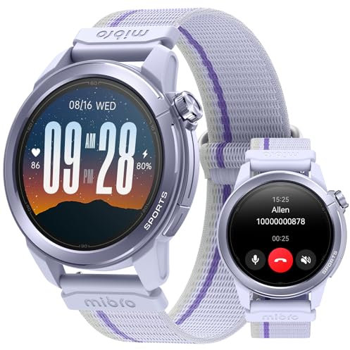 Mibro GS Active2 GPS Running Smartwatch per uomo donna,39g leggero e confortevole,Piano di allenamento,5 ATM Impermeabile,Navigazione,15 Giorni di Durata Batteria,Corsa, Bici, Sci