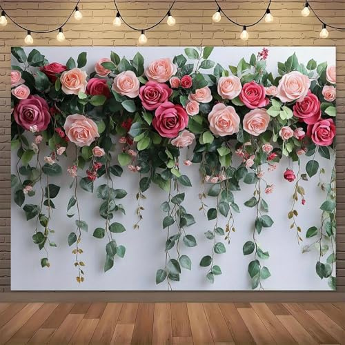 1 girlang med rosor romantisk och elegant design multisyfte lämplig för bröllopsdekoration fotografering