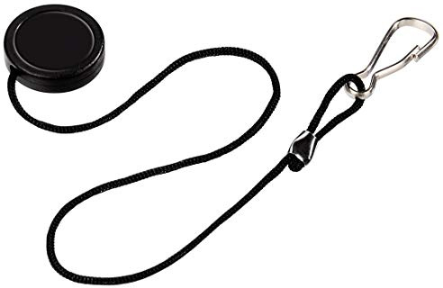 Hama | Holder for lens cap, snap hook for attachment to camera eye, length 10 cm, black