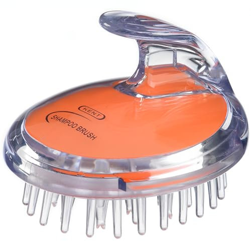 Kent Shampoo and Scalp Massage Brush - Orange (Pack of 1)