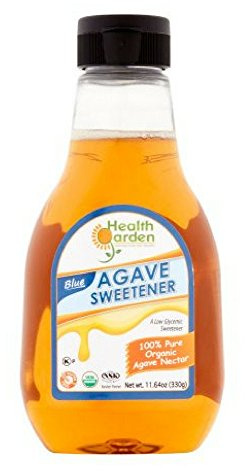 Health Garden Blue Agave Nectar Sweetener - Organic - Non GMO - Low Glycemic - Kosher -11.6 oz