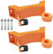 Cylinder Wall Mounted Bracket, Propane Tank Bracket Nitrogen Gas Cylinder Holder, with Screws and Safety Chain Supported 59inch, Suitable for On-The-Go OTG, Rv Water Softener (Yellow)