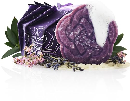 Viori Purple Shampoo Bar - Handcrafted with Longsheng Rice Water & Natural Ingredients - All Natural Shampoo Bar - Neutralizes Brassy Tones In Blonde Hair