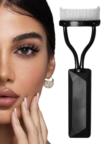 Séparateur de cils pour filles - Peigne à cils - Séparateur de peigne à cils - Plateau de séparation de peigne à cils - Design incurvé - Coupe-cils - Pour filles