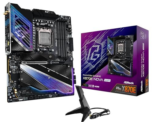 ASRock X870E Nova WiFi ATX Motherboard for AMD AM5 CPUs