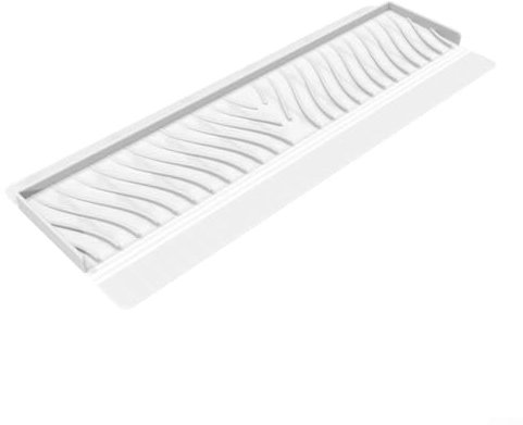 Paraspruzzi in silicone per lavelli e vasche da bagno, protegge dal trabocco d'acqua (trasparente)