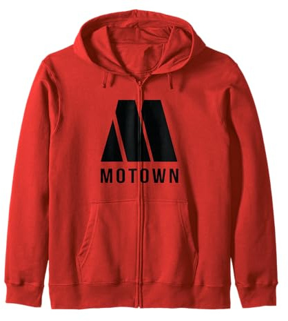 Officiel Motown Logo Noir Soul Rétro Sweat à Capuche