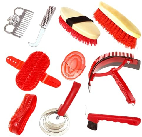 per la Toelettatura del Cavallo - Kit Pulizia E Cura | Pettine per la Cura del Cavallo | Per Donna Uomo Ragazzi E Regalo Famiglia