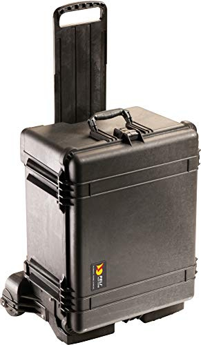 Peli 1620M contenedor Todoterreno estanco con Ruedas de Alta Resistencia, IP57 estanco e Impermeable al Polvo, 72L de Capacidad, Fabricado en EE.UU., con Espuma Personalizable, Color Negro