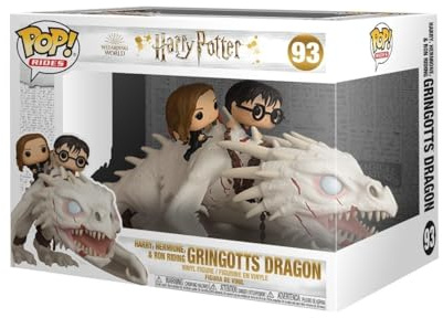 Funko Pop! Ride: Dragon with Harry, Ron, & Hermione - Harry Potter- Figura in Vinile da Collezione - Idea Regalo - Merchandising Ufficiale - Giocattoli per Bambini e Adulti - Movies Fans
