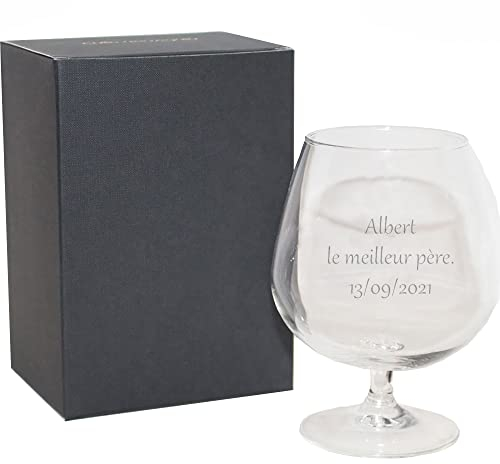 My original gift Verre à cognac personnalisé gravé avec texte