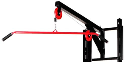 QLS Handels Lat Pulldown Machine - Wall-Mounted Strength Training Machine - Black