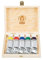 Schmincke - HORADAM® Gouache, 5 x 15 ml-Tuben, 727131 097, 10 feinste Gouache-Farbtöne im Holzkasten, höchste Konzentration der Pigmente, Leuchtkraft und Farbtiefe