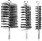 3 Pcs Brosses de Ramonage Cheminée Brosse de Chaudière de Chauffage Métallique Goupillon à Tuyau de Poêle Rond, Brosse à chaudière Brosse de Cheminée en Fil d'acier Robuste (30 mm, 50 mm, 80 mm)