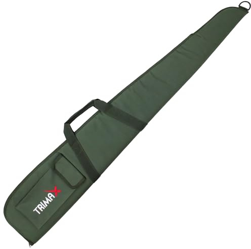 Trimax Funda JC104 Color Verde para carabinas, Rifles, escopetas y Armas largas en General con Hueco para el Visor. Acolchada. Longitud: 132 cm...