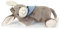 Sterntaler Einschlafhilfe Esel Emmi – Soundmodul mit 3 beruhigenden Klängen – weiches Kuscheltier mit Sternenhalstuch – 30x26x10,5 cm – Baby Plüschtier ab Geburt, Grau