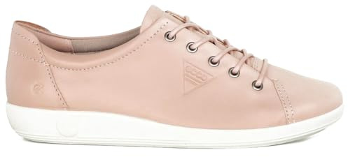 ECCO Womens Soft 2.0 206503 Leather Rose Dust Trainers 5-5.5 UK