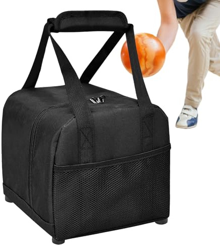 Générique Borsa da palla da bowling – Grande borsa a sfera semplice – Borsa impermeabile con tasche laterali in rete per giocatori