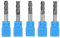 TOPINCN 5Pcs Tungsten Carbide 4 Flute Straight Shank Square Nose End Mill Cnc Milling Tools 6Mm Diameter X 50Mm Length