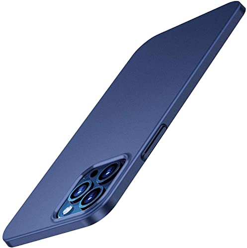 TORRAS für iPhone 12 Hülle, iPhone 12 Pro Hülle Ultra Dünn (Wie Original) Slim Handyhülle Case (Unzerbrechlich Rundum Schutz) Schutzhülle, Blau