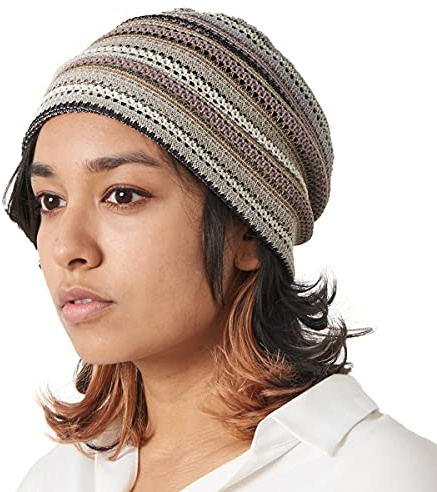 CHARM Men Summer Beanie Knit - Women Hipster Slouchy Hat Boho Street Crochet Fashion Cap Beige