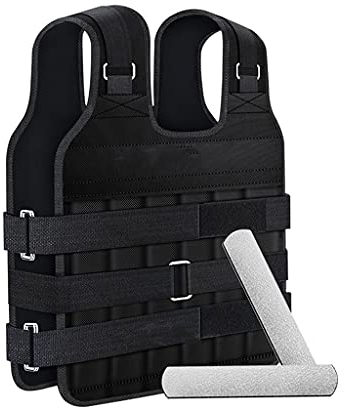 ZXQZ Gewichtsweste mit Stahlplatte, Verstellbare Trainingswesten, 5 Kg / 8 Kg / 10 Kg / 15 Kg / 20 Kg / 25 Kg Unisex Loading Weighted Vest Jacket, für Gewichtsverlust Running Gym Training Workout