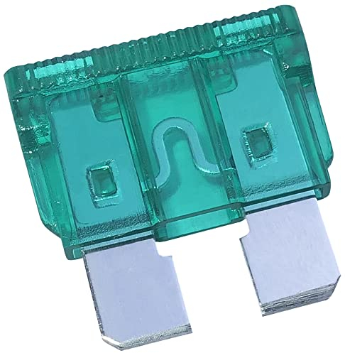 AERZETIX - C52672 - Juego de 10 fusibles enchufable midi 19mm planos - 30A - color: verde - automóvil/vehículo